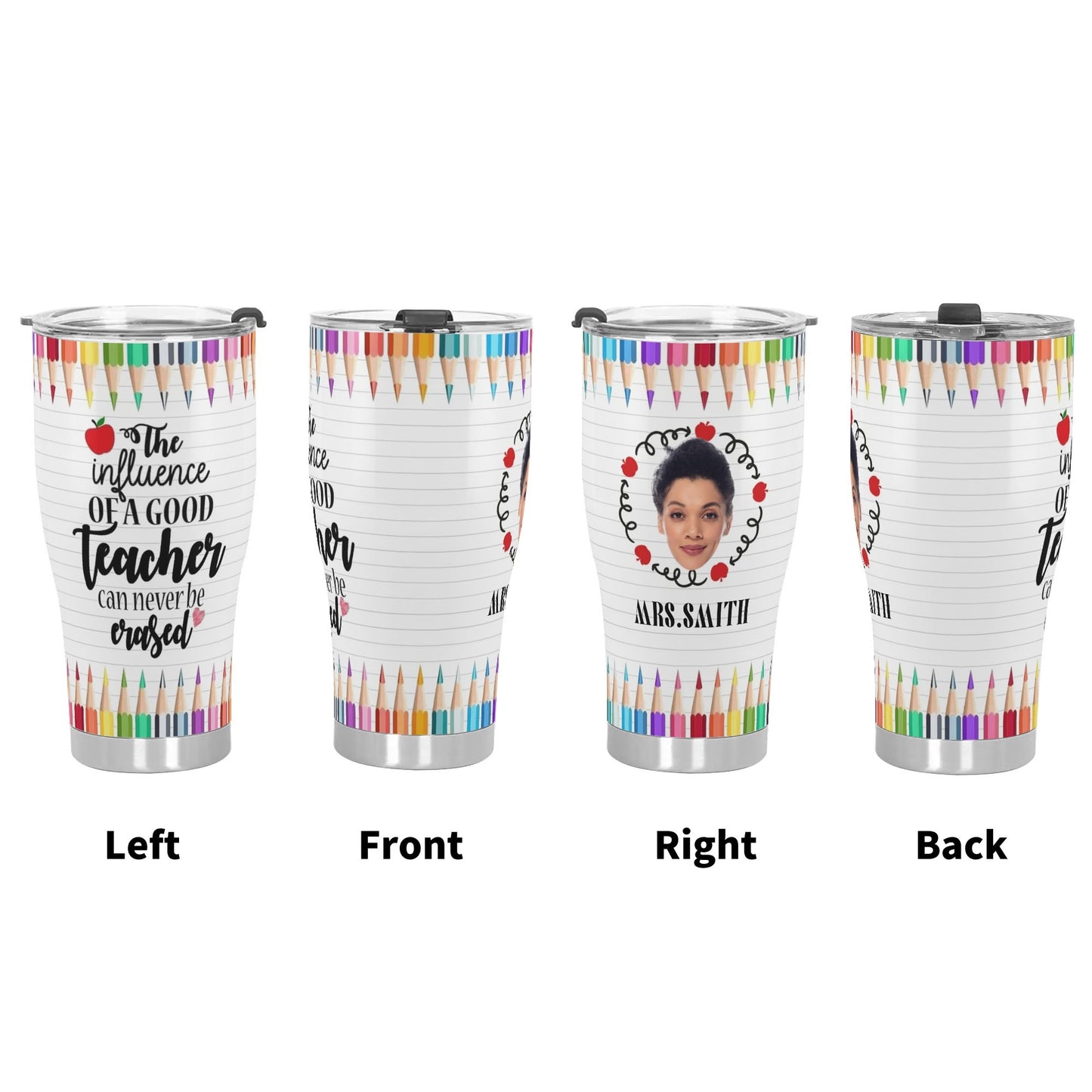 3D Personalized Stainless Steel Tumbler 30oz Printed Cup Gift